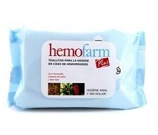 Hemofarm Plus Toalhitas para a higiene anal 40 unidades