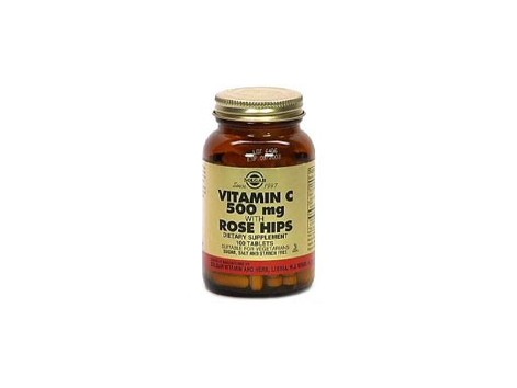 Solgar Rose Hips 500. Vitamin C with rose hips. 100 tablets