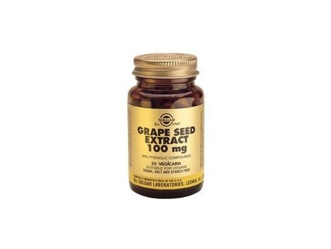 Solgar Grape Seed 100mg 30 capsulas.