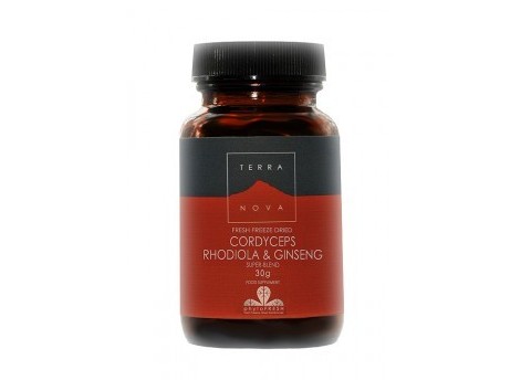 TERRANOVA CORDICEPS-RODIOLA Y GINSENG polvo 30gr.  APTO PARA VEG