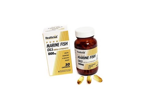 HealthAid Marine Fish Oils 1000mg. 30 capsulas. Aceites de pesca