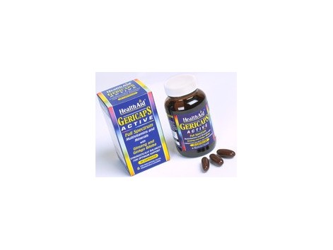 Health Aid Gericaps Active - Vit + + min + ginseng ginkgo. 30 caps