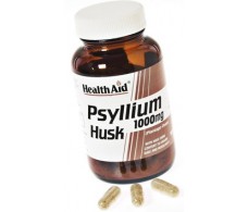 Health Aid Fibra de cascara de Psyllium Husk 1000mg. 60 cápsulas