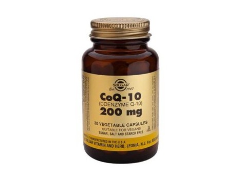 Solgar Coenzima Q10 200mg. 30 cápsulas vegetais 