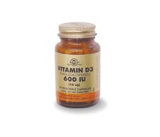 Solgar Vitamina D3 600ui (15 mcg) 60 capsulas vegetales