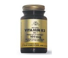 Solgar Vitamin K2 100mcg. (Menaquinona 7) 50 capsules