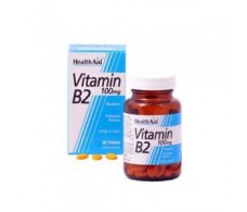 Health Aid Vitamin B2 (Riboflavin) 100mg. 60 Tabletten