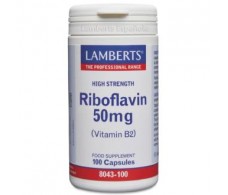 Lamberts Riboflavin (Vitamin B2) 50mg. 100 Kapseln