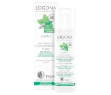 FLUIDO HIDRATANTE MATIFICANTE LOGONA menta 30ml.