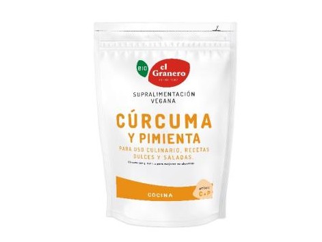 El GRANERO  CURCUMA Y PIMIENTA superalimento BIO 200gr.