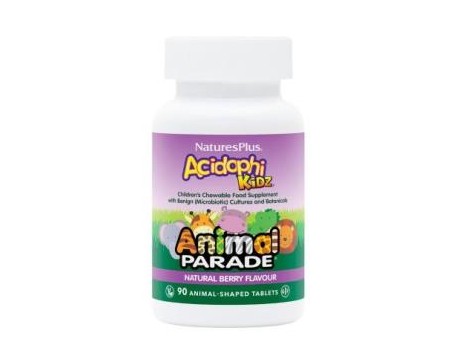 Nature's Plus Animal Parade Acidophikidz 90 chewable tablets 