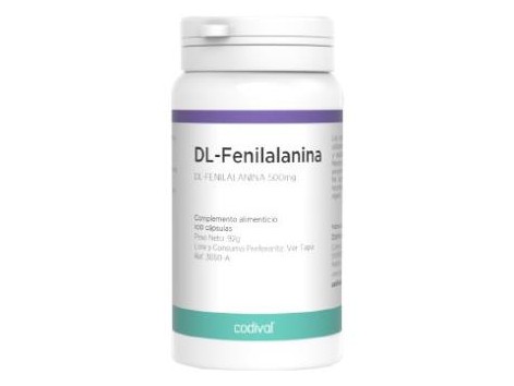 DL-FENILALANINA (phenylalanine) 500mg.100cap. CODIVAL