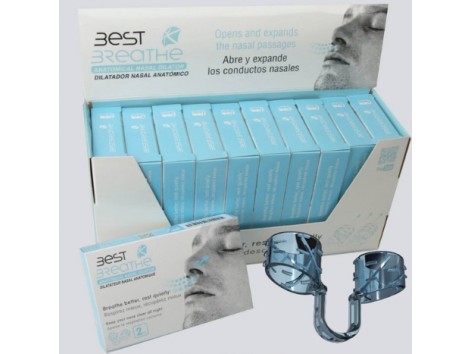 Best  Breathe (antes Rinair + Aire )Dilatador Nasal Anatomico. 2 unidades Talla mediana (M)