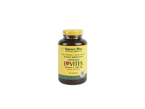 Nature´s Plus Lovites Vitamina C 500 masticables. 90 comprimidos