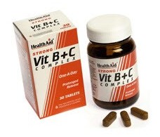 Health Aid Strong Vit B+C Complex  30 Tabletten