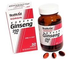 Health Aid Korean Ginseng 250mg. 50 Kapseln