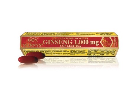 Marnys Ginseng Lacitina com 30 pérolas.