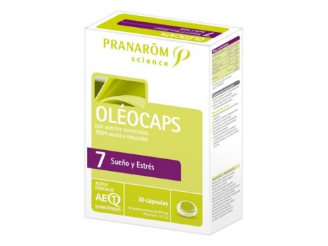 Pranarom Oleocapsulas-7 Sono e Estresse 30 cápsulas.