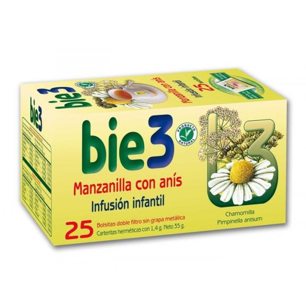 Manzanilla con anís infusión 25 bolsitas