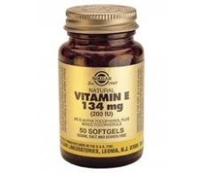 Solgar Vitamina E 200 IU 134 mg. 100 cápsulas vegetais macias.