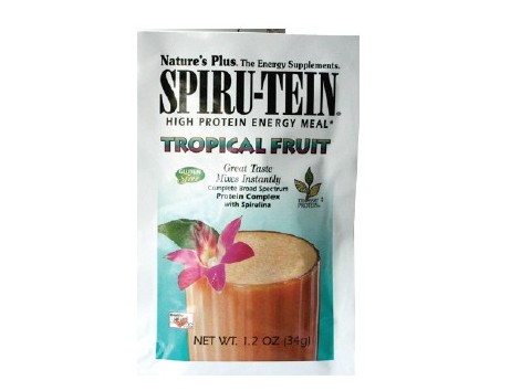 Nature's Plus Spiru-Tein Frutas Tropicais 34 gramas.